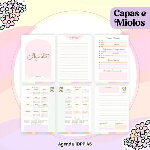 Arquivo Digital Combo Candy Fofa Agenda 2025 -396