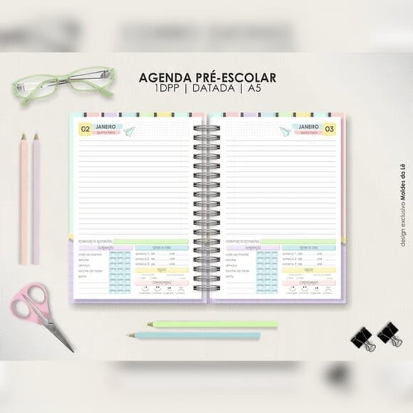 Arquivo Digital Combo Datado Agendas Escolares 2025 -138
