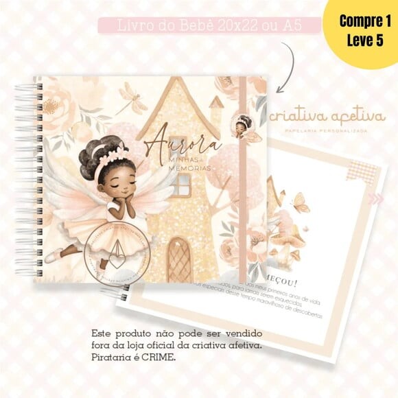 Arquivo Digital Combo Fada Aurora Livro do Bebê - 374