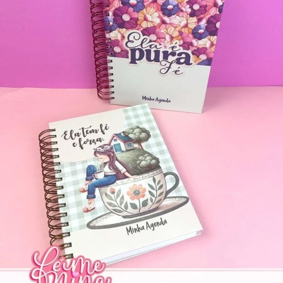 Arquivo Digital Combo Fé Menina Kit Encadernação -1085