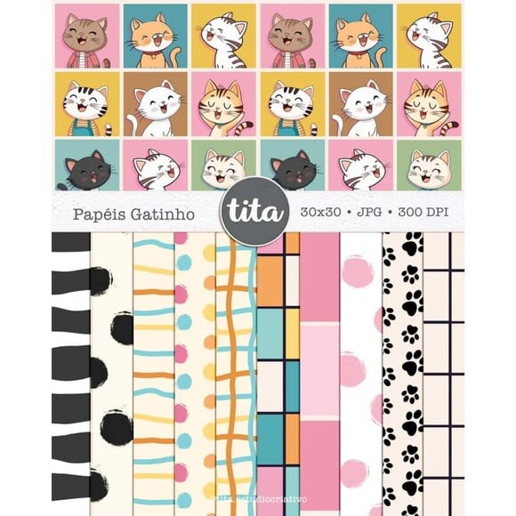 Arquivo Digital Combo Ilustrações Gato e Cachorro -2935