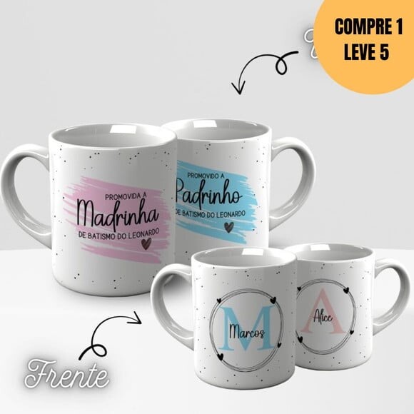 Arquivo Digital Convite Padrinhos Arte Avulsa Caneca -5070