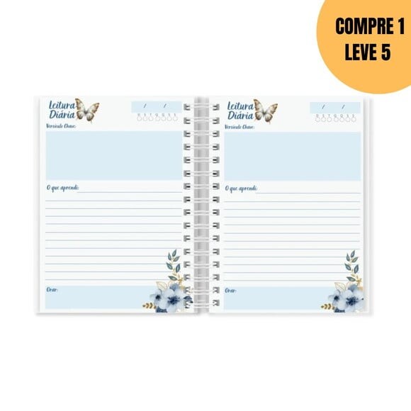 Arquivo Digital Devocional Floral Azul Canva -4680