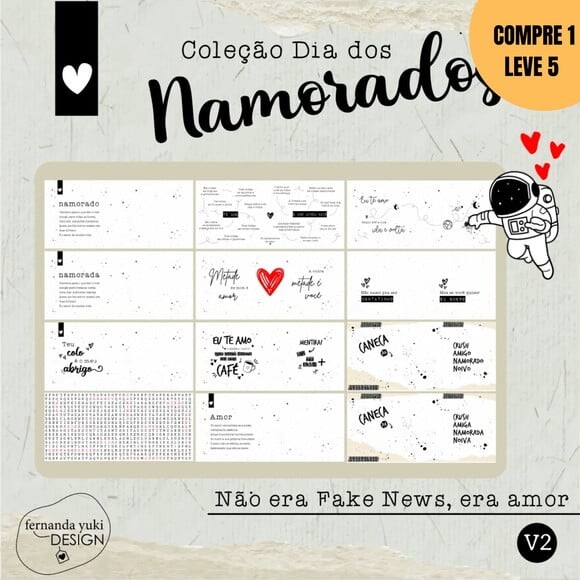 Arquivo Digital Dia dos Namorados Arte para Canecas -3325