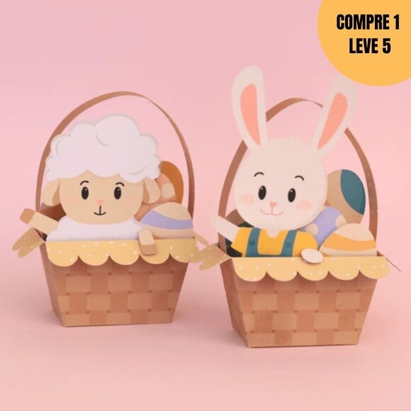 Arquivo Digital Doce Bingo+ Duo Cestinhas Páscoa -2381