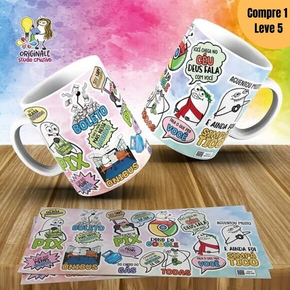 Arquivo Digital Entrevista Pix Arte Avulsa Caneca -1108