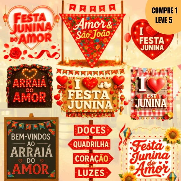 Arquivo Digital Festa Junina do Amor Kit Digital -3528