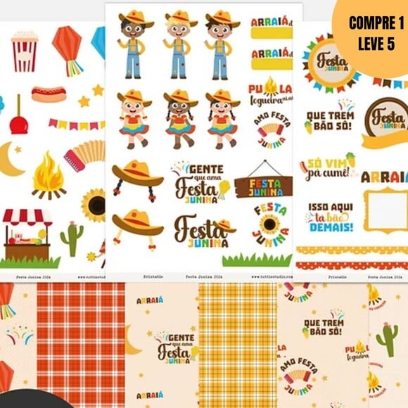 Arquivo Digital Festa Junina Kit Digital + Placas -3542