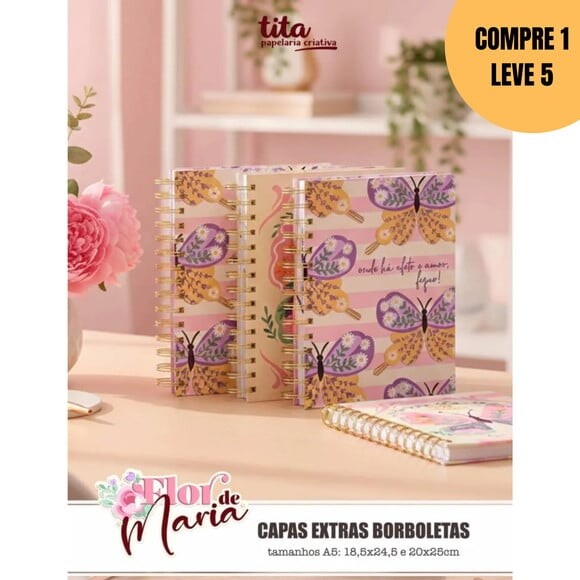 Arquivo Digital Flor de Maria Capas Extras Borboletas -6332