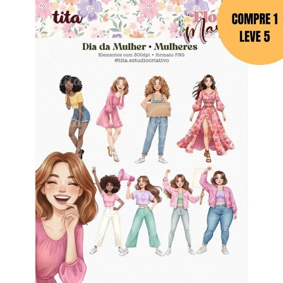 Arquivo Digital Flor de Maria Especial Dia da Mulher - 6296