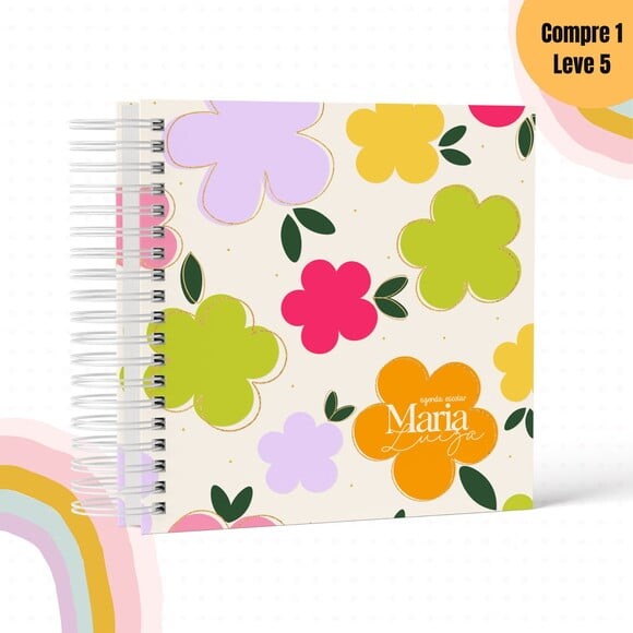 Arquivo Digital Floral 2 Kit Escolar 2025 -764