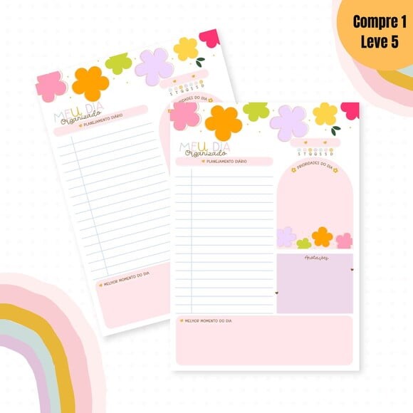 Arquivo Digital Floral 2 Kit Escolar 2025 -764