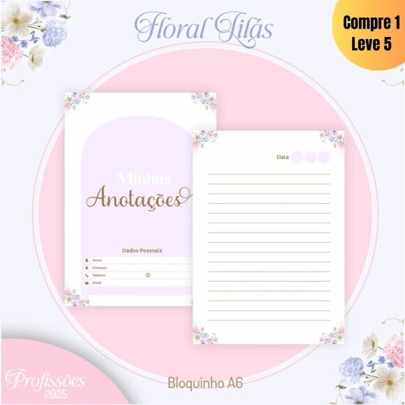 Arquivo Digital Floral Lilás Profissões 2025 -278