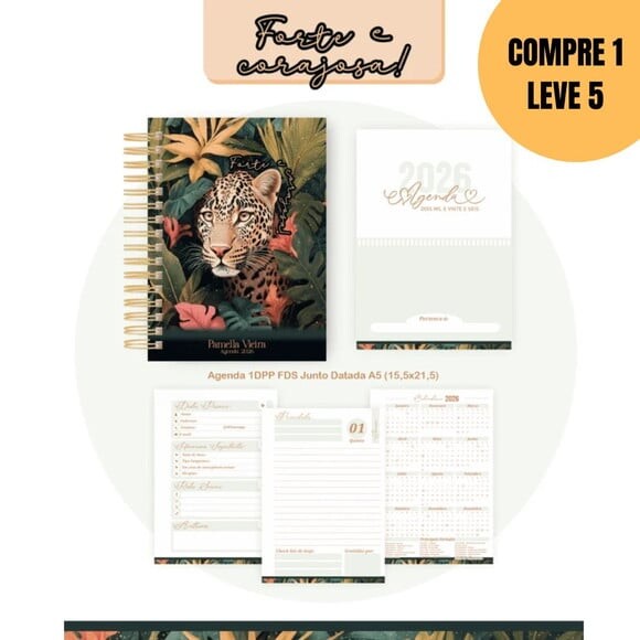 Arquivo Digital Forte e Corajosa Agendas e Planners -5784