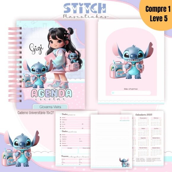 Arquivo Digital Freebie Mascotinhas Stitch Kit Escolar -800
