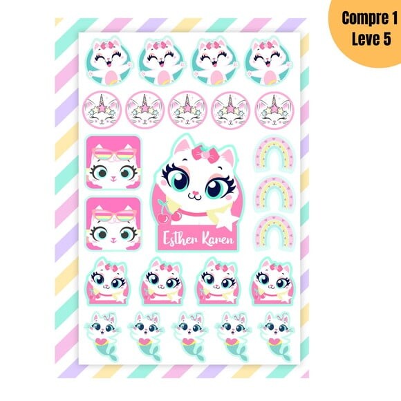 Arquivo Digital Gatinha Kit Escolar 2025 -1211