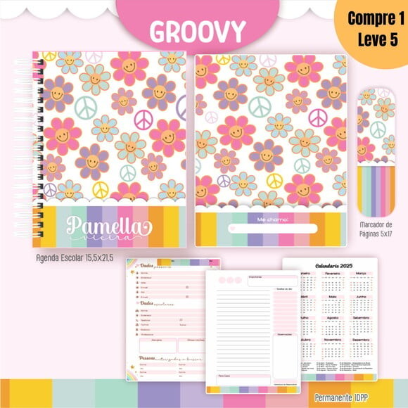 Arquivo Digital Groovy Kit Escolar 2025 -1040