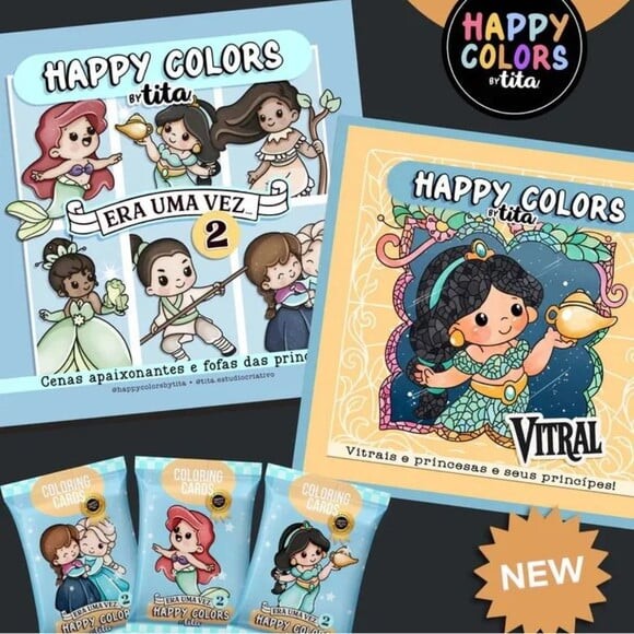 Arquivo Digital Happy Colors Vol 19 e 20 Princesas 2.0 -4807