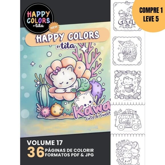 Arquivo Digital Happy Colors Volume 16 & 17 Kawaii -4479