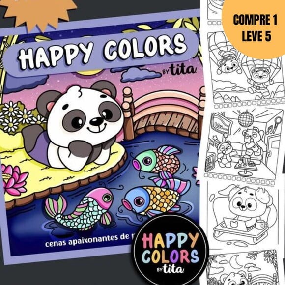 Arquivo Digital Happy Colors Volume 5 Panda -2130