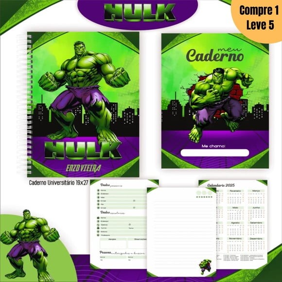 Arquivo Digital Hulk Kit Escolar 2025 -809