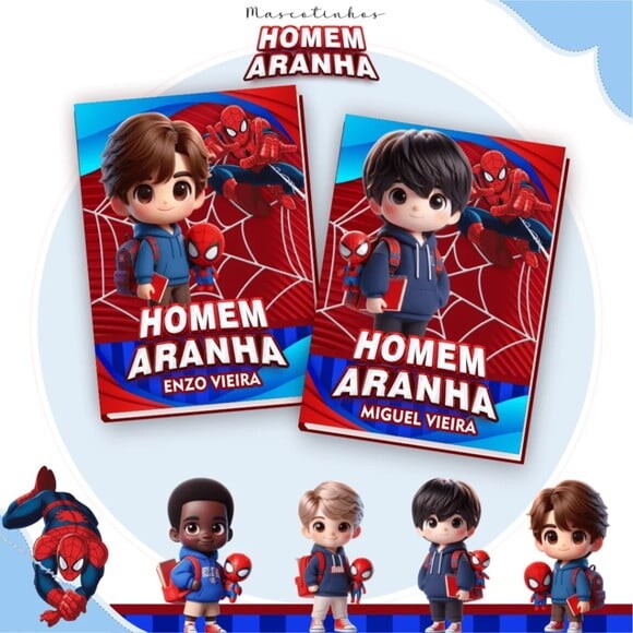 Arquivo Digital Homem Aranha Mascotes Ia 2025 -1516