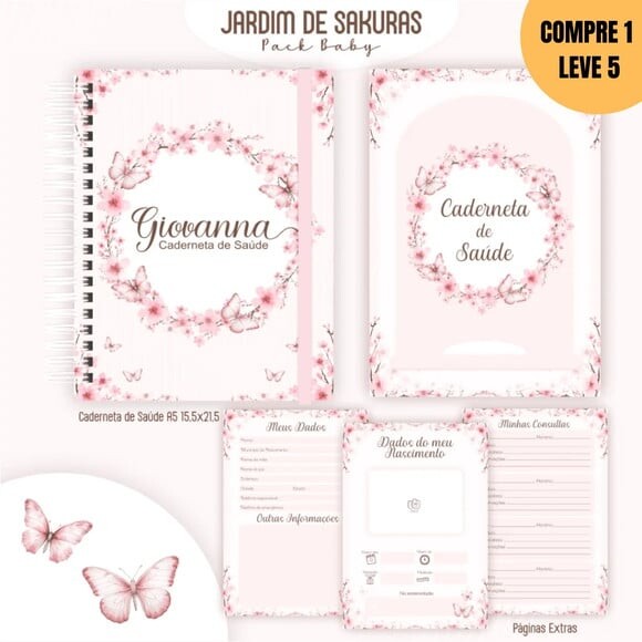 Arquivo Digital Jardim de Sakuras Livro de Bebê - 224