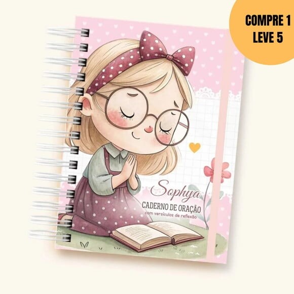 Arquivo Digital Kit Caderno de Oração Girls Cute -6021