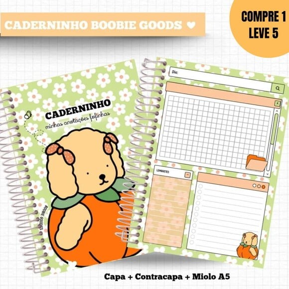 Arquivo Digital Kit Cadernos Bobbie Goodies -4570
