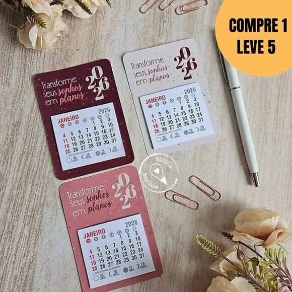 Arquivo Digital Kit Calendário 2026 -5515