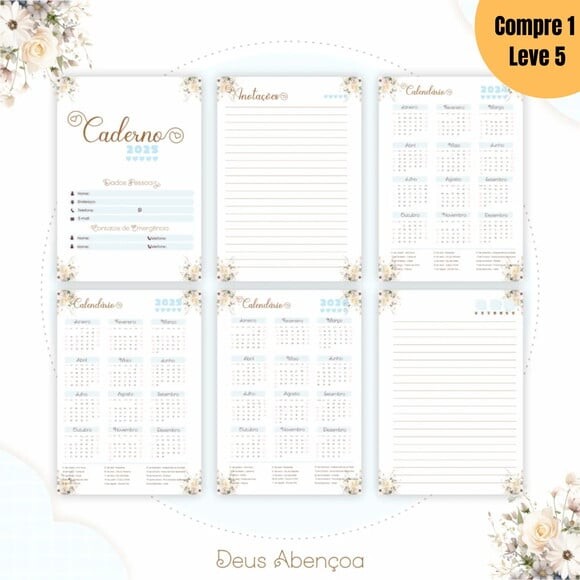 Arquivo Digital Kit Cristão Deus Abençoa 2025 -939