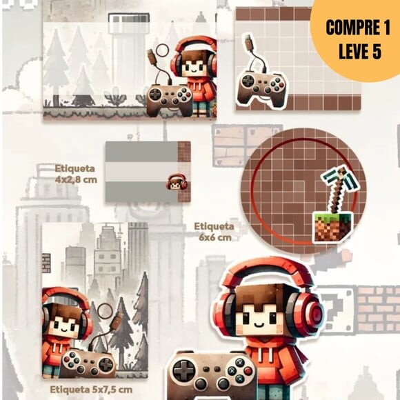 Arquivo Digital Kit Etiquetas Escolares Volta às Aulas -1403