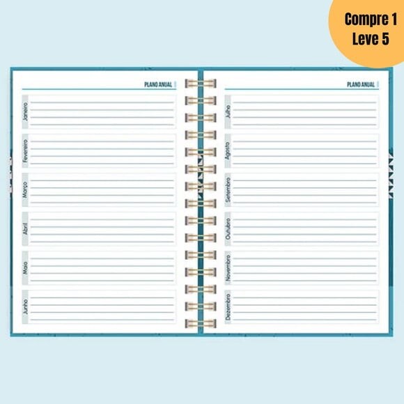 Arquivo Digital Kit Miolo Agenda Permanente 2 Dpp A5 -605