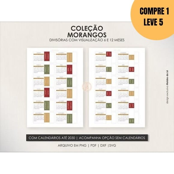 Arquivo Digital Kit Morangos Capas + Divisórias -5295
