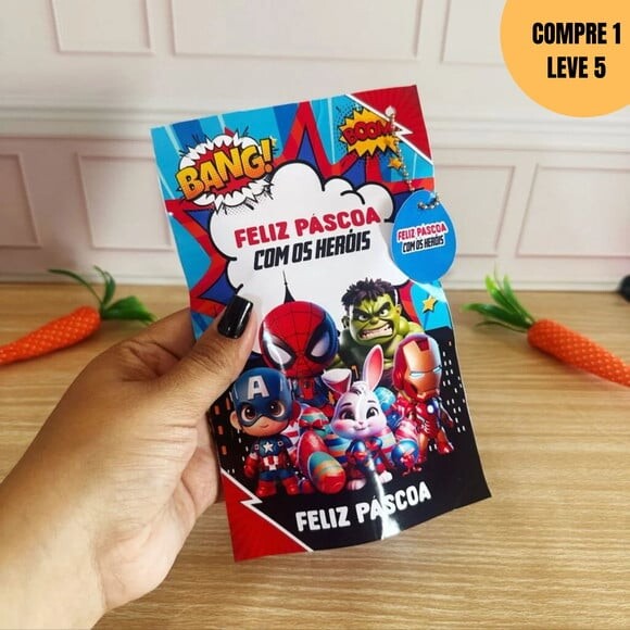 Arquivo Digital Kit Páscoa Heróis -2673