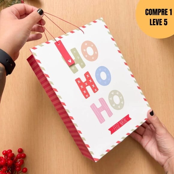Arquivo Digital Kit Sacolas de Natal -6008