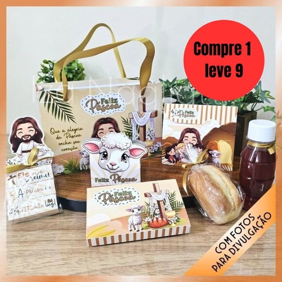 Arquivo Digital Kit Sacolinha para Guloseimas Cristã -6679