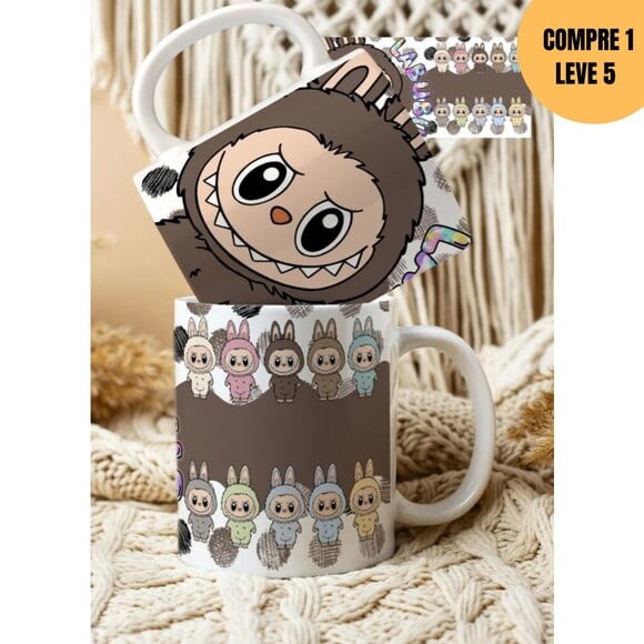 Arquivo Digital Labubu Arte Avulsa Caneca -4294