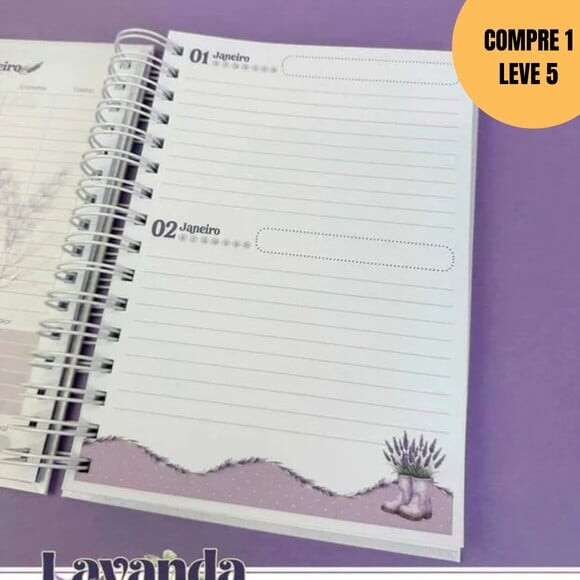 Arquivo Digital Lavanda Combo Encadernação -6068