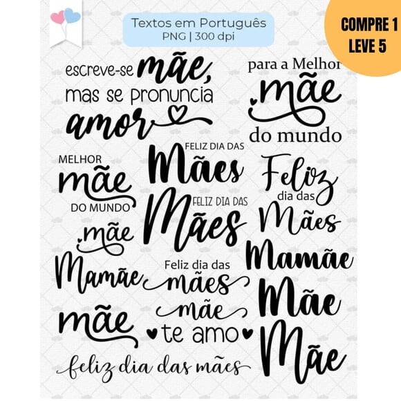 Arquivo Digital Letreiros Feliz Dia das Mães -3203