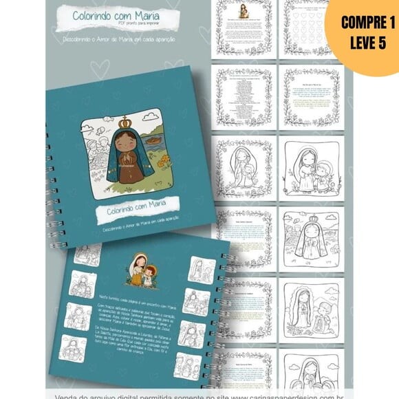Arquivo Digital Livro de Colorir Colorindo com Maria -3554