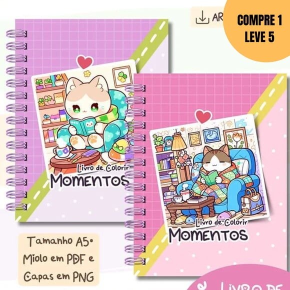 Arquivo Digital Livro de Colorir Colorindo Momentos -1644