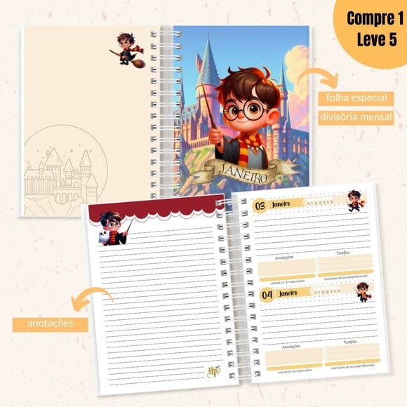 Arquivo Digital Love Harry Potter Kit Escolar 2025 -1094