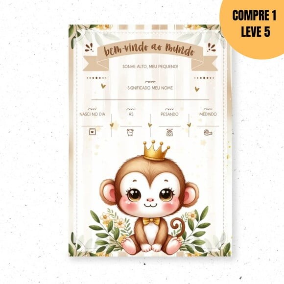 Arquivo Digital Macaco Livro do Bebê -2249