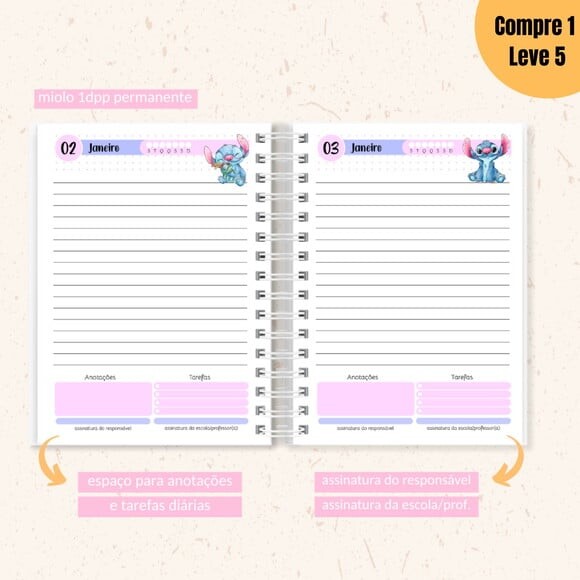 Arquivo Digital Love Stitch Kit Escolar 2025 -1014