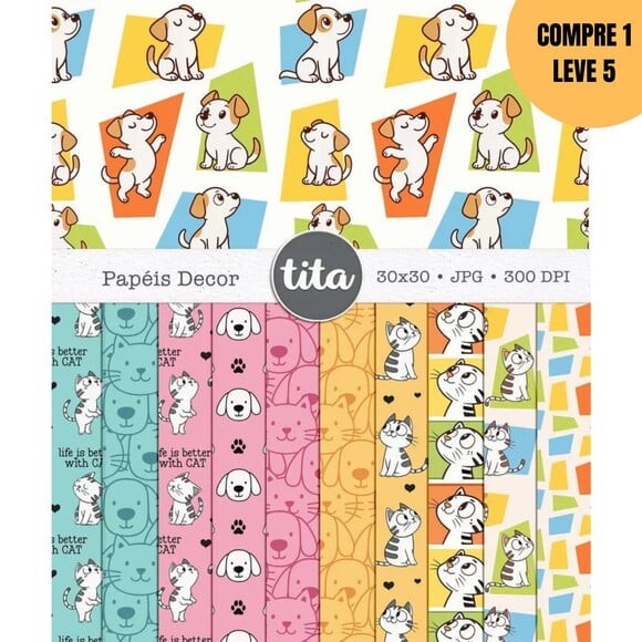 Arquivo Digital Mãe de Pet Ilustrações + Encadernação -2852