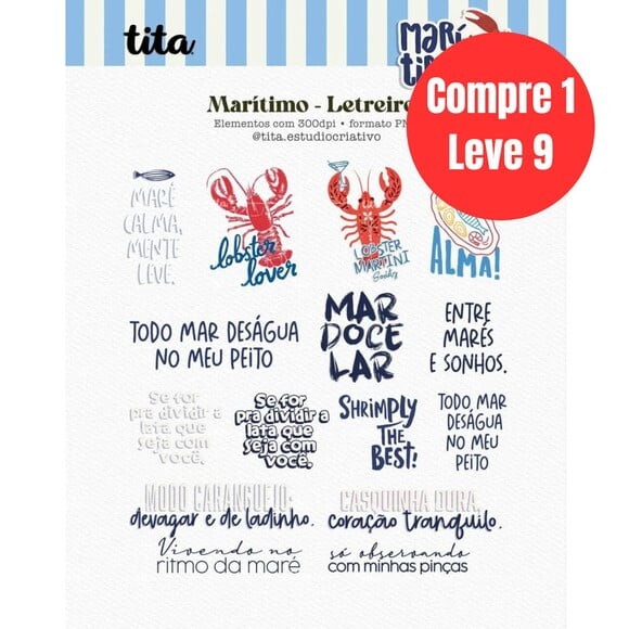 Arquivo Digital Maritimo Combo Ilustrações -6990