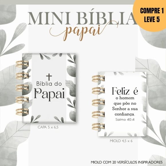 Arquivo Digital Mini Bíblia do Papai Chaveiro -4126