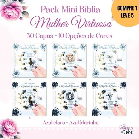 Arquivo Digital Mini Bíblia Mulher Virtuosa -4027