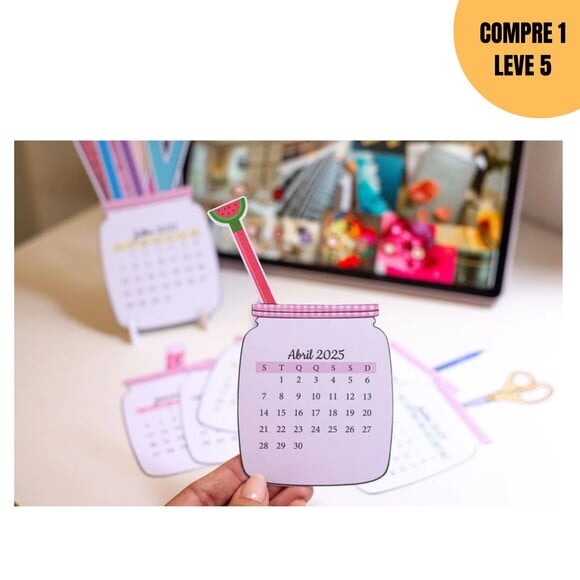 Arquivo Digital Mini Calendário 2025 -1542